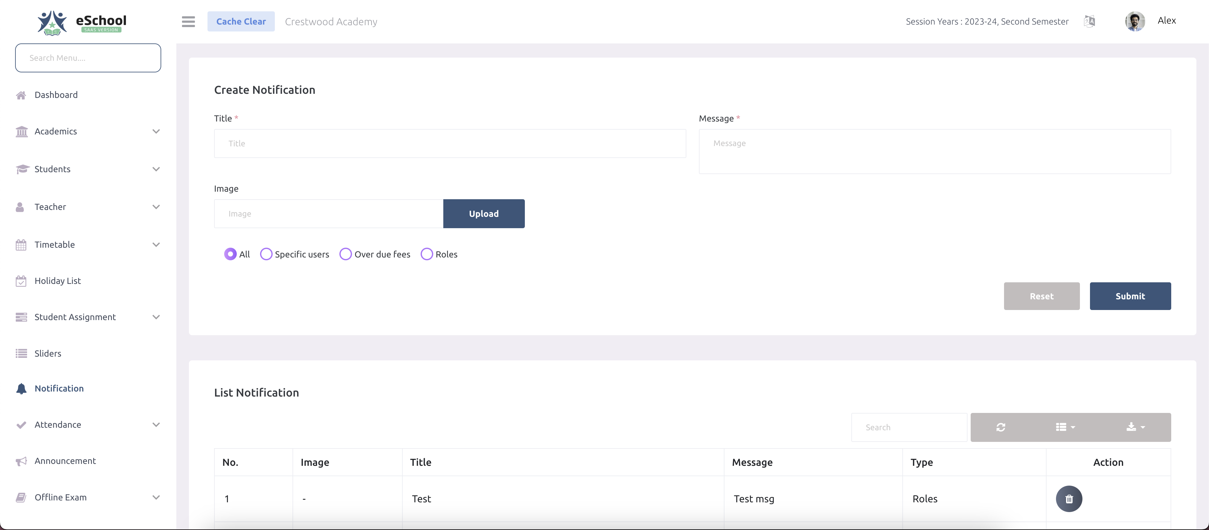 e-School SaaS